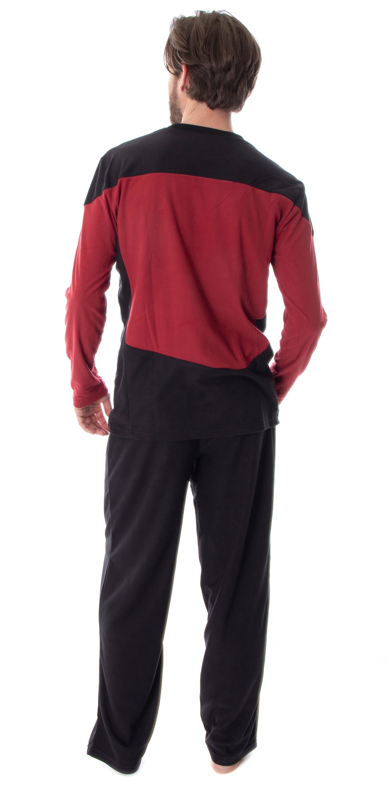 Star Trek Next Generation Men's Picard Uniform Costume Sleepwear Pajama Set (3X)