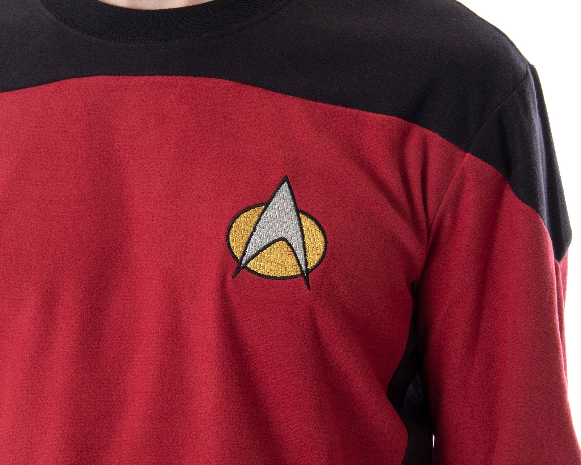 Star Trek Next Generation Men's Picard Uniform Costume Sleepwear Pajama Set (3X)