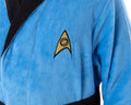 Star Trek Adult The Original Series Costume Fleece Plush Robe Bathrobe - Kirk, Spock