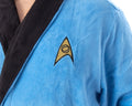 Star Trek The Original Series Adult Costume Fleece Plush Robe Bathrobe - Big And Tall - Kirk, Spock