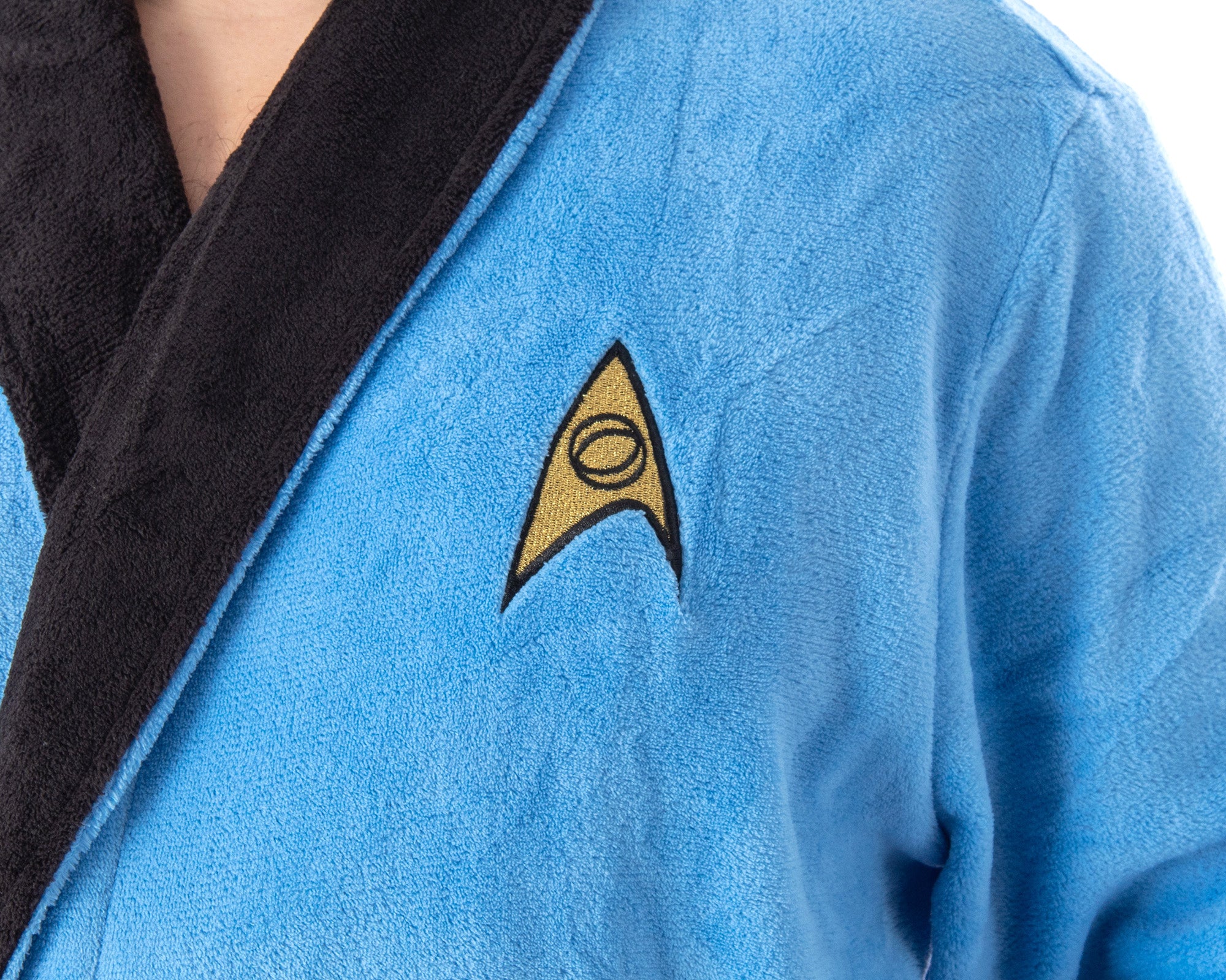 Star Trek TOS Adult Costume Fleece Plush Robe Bathrobe - Big And Tall