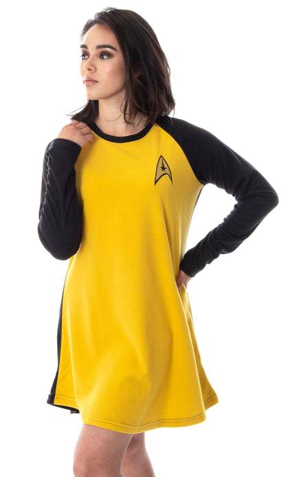 Star Trek Original Series Women's Juniors Raglan Sleep Shirt Nightgown