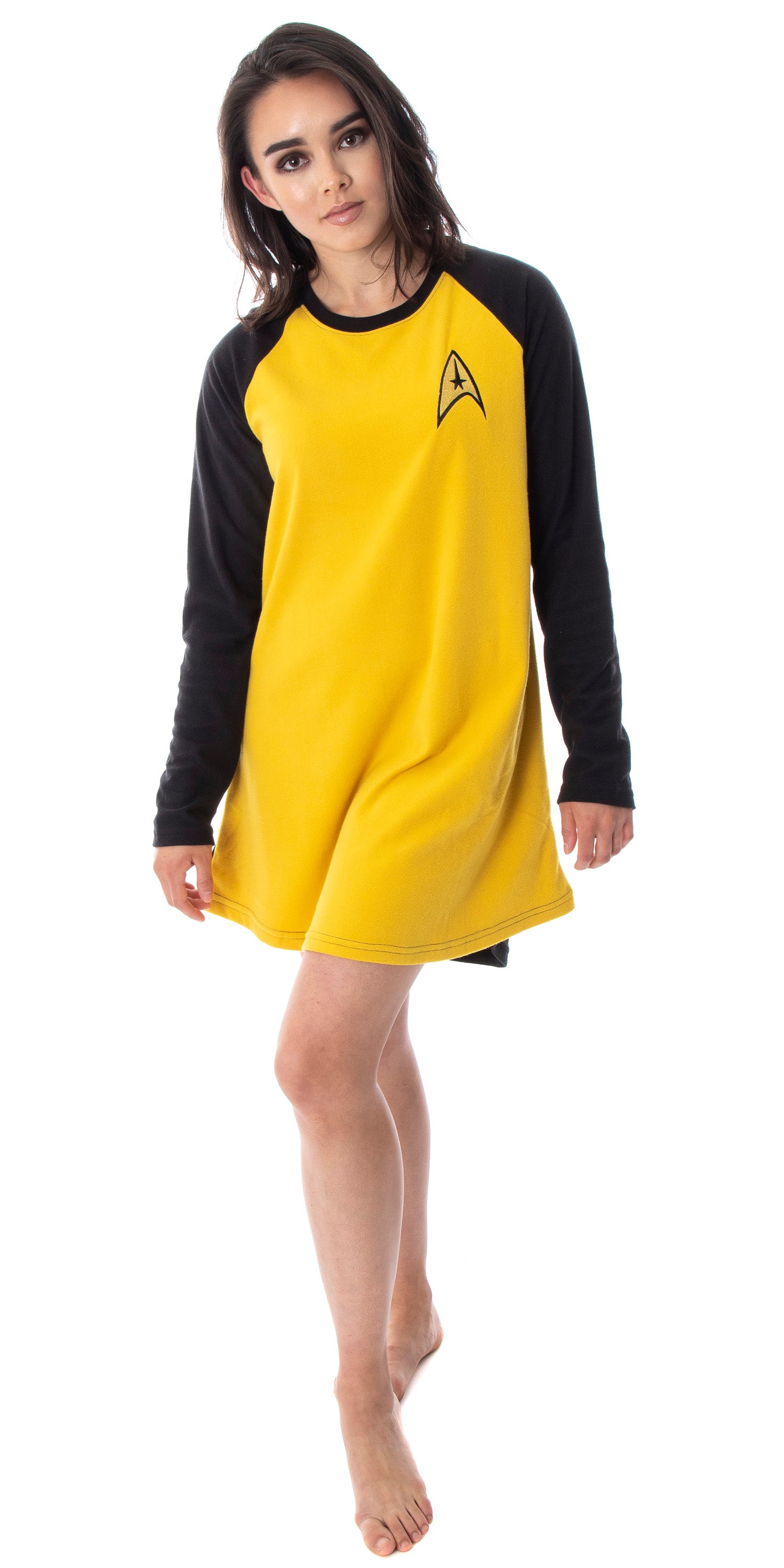 Star Trek Original Series Women's Juniors Raglan Sleep Shirt Nightgown