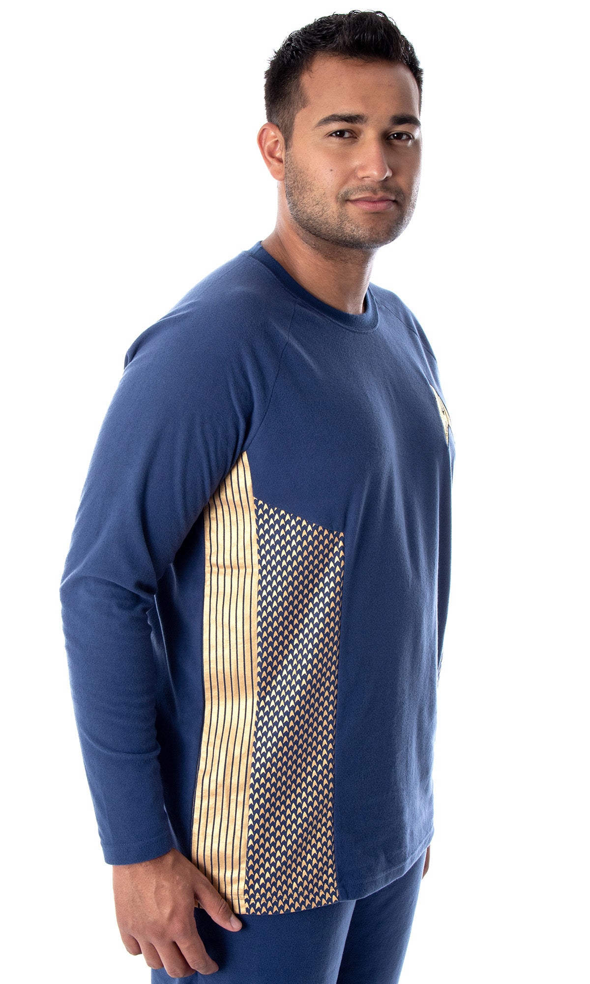 Star Trek Discovery Men's Command Uniform Costume Sleepwear Pajama Set (LG)