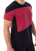 Star Trek Next Generation TNG Men's Picard Uniform Costume Short Sleeve T-Shirt Tee