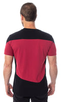Star Trek Next Generation TNG Men's Picard Uniform Costume Short Sleeve T-Shirt Tee