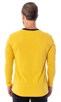 Star Trek The Original Series Men's TOS Costume Long Sleeve Tee Shirt - Captain Kirk, Spock