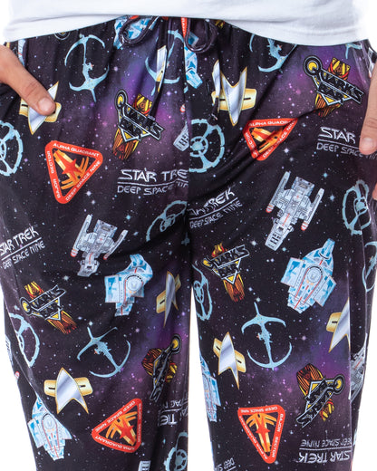 Star Trek Deep Space Nine DS9 Ships and Quarks Bar Mens' Pajama Pants