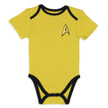 Star Trek Infant Boys' Primary Colors Crew Uniform Red Gold Blue Sleeper 3 Pack Sleep Pajama