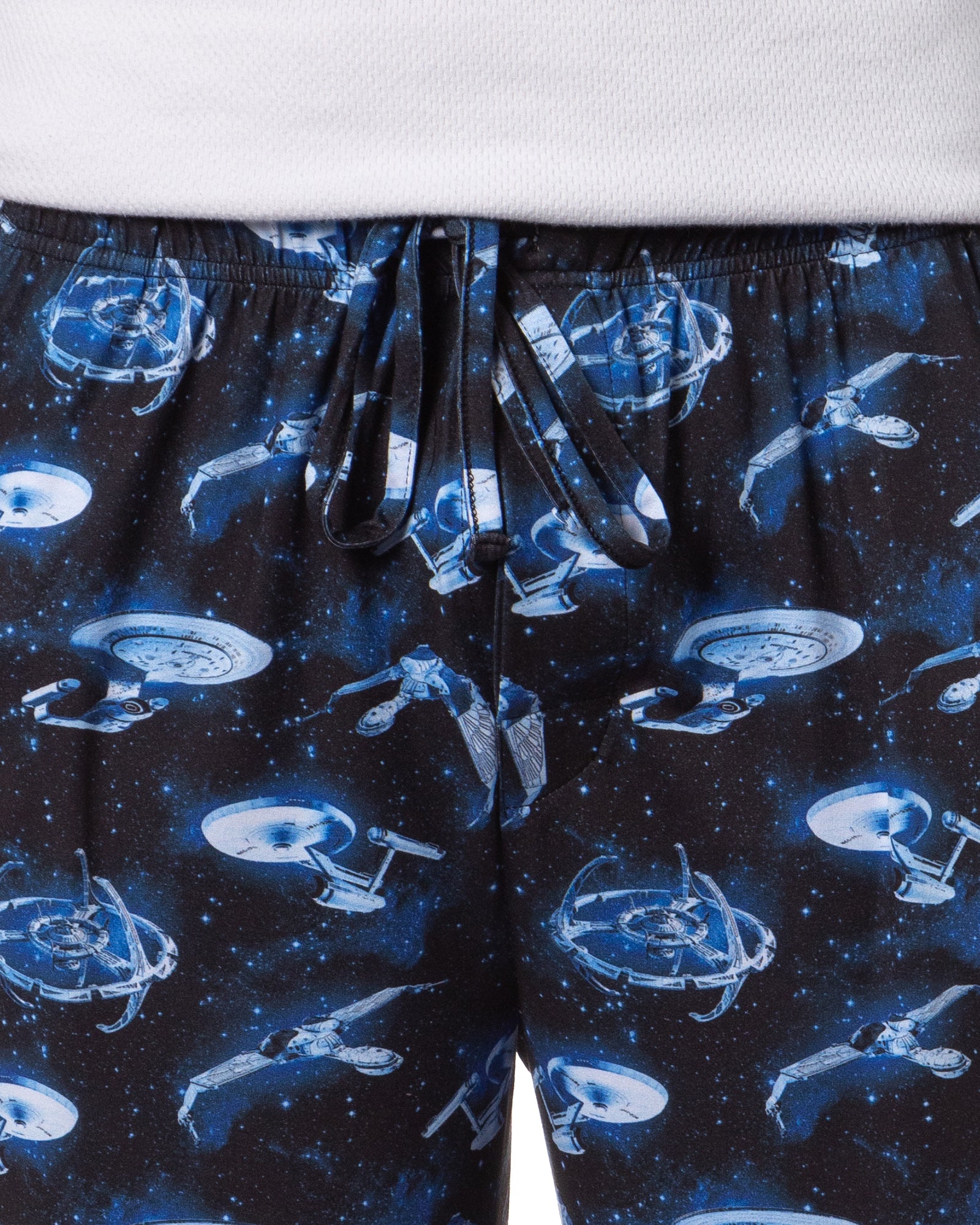 Star Trek Mens The Next Generation USS Enterprise Ships Lounge Pajama Pants (L)