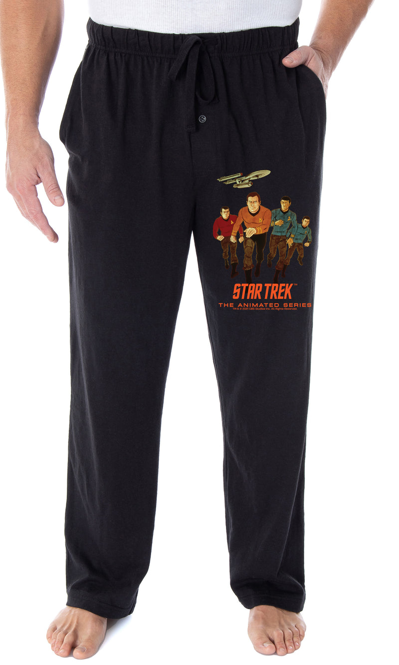 Star Trek Men's The Animated Series Character Logo Adult Lounge Pajama Pants