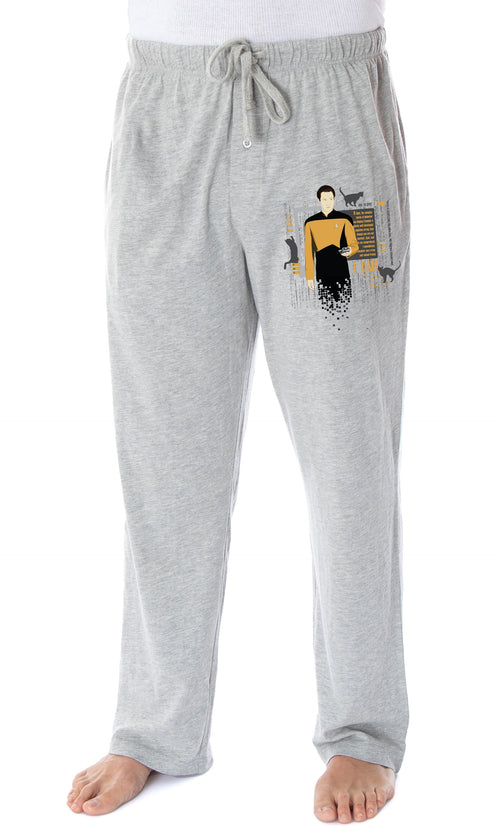 Star Trek The Next Generation Men's Data's Ode To Spot Poem Lounge Pajama Pants (3X-Large)