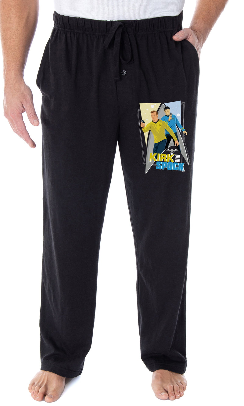 Star Trek The Original Series Men's TOS Captain Kirk And Spock Lounge Pajama Pants