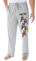Star Trek Men's Captain Kirk Picard Janeway Archer Sisko Insignia Stack Lounge Pajama Pants