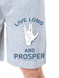 Star Trek Mens' Spock Live Long And Prosper Sleep Pajama Shorts