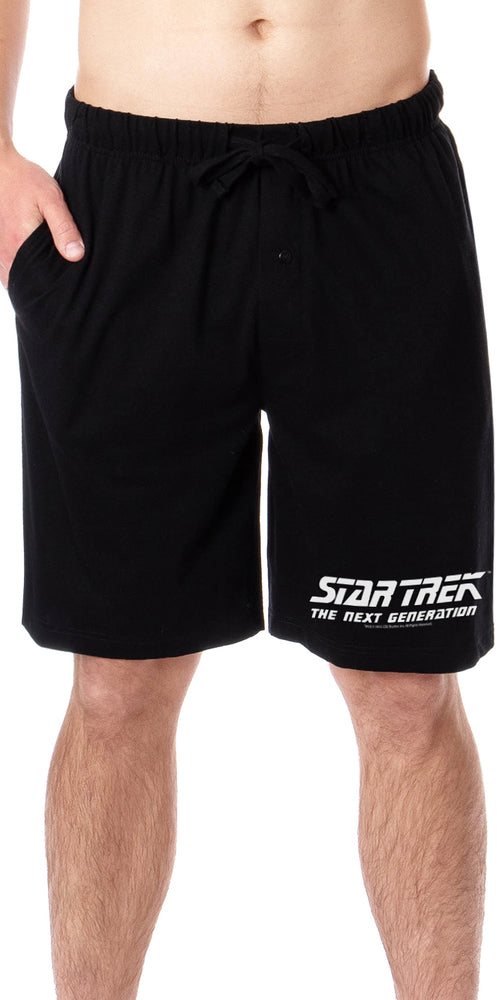 Star Trek The Next Generation TNG Mens' TV Show Logo Sleep Pajama Shorts