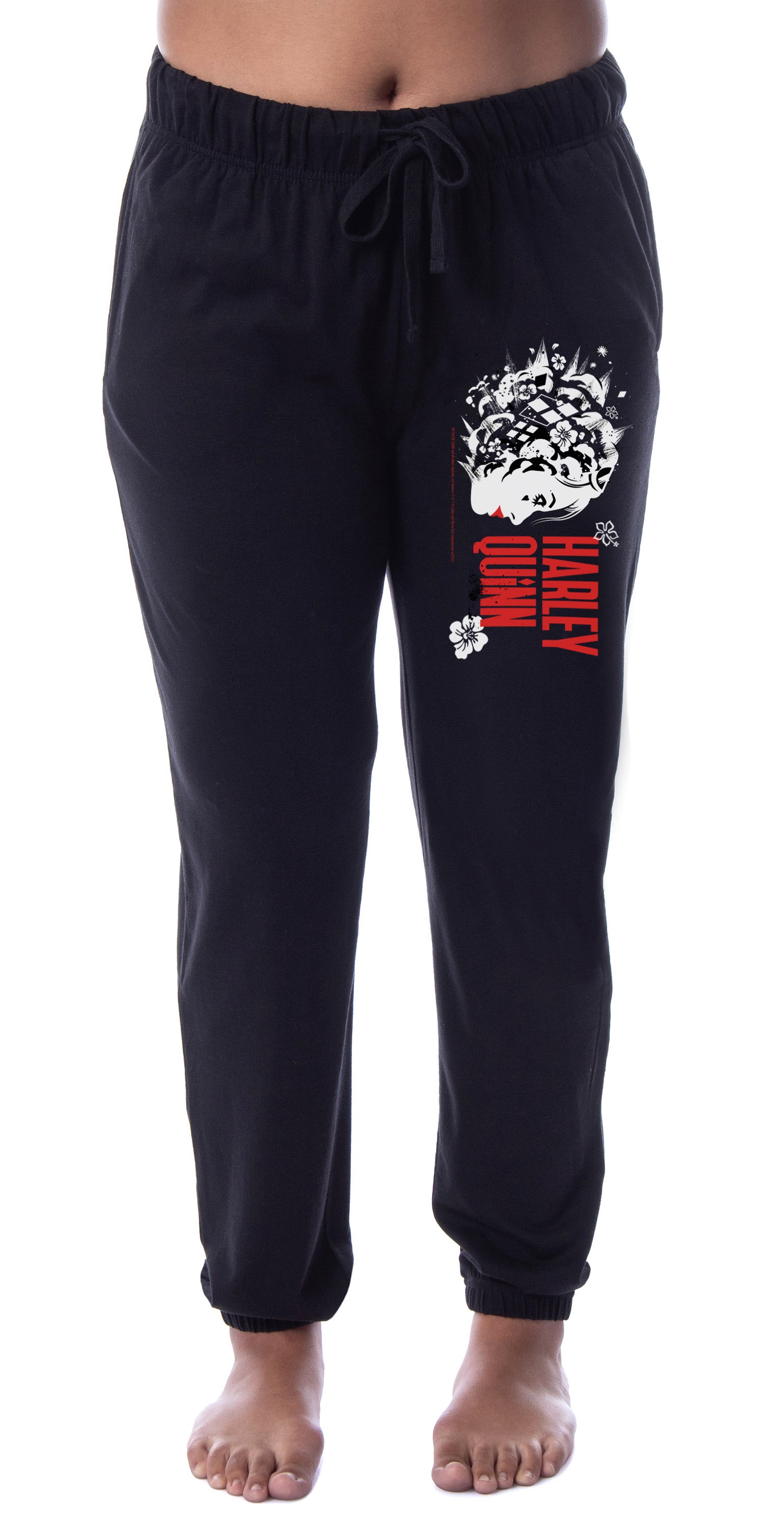 DC Womens' The Suicide Squad Movie Harley Quinn Sleep Jogger Pajama Pants