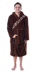 Star Wars Adult Chewbacca Costume Plush Fleece Robe Bathrobe For Men Women