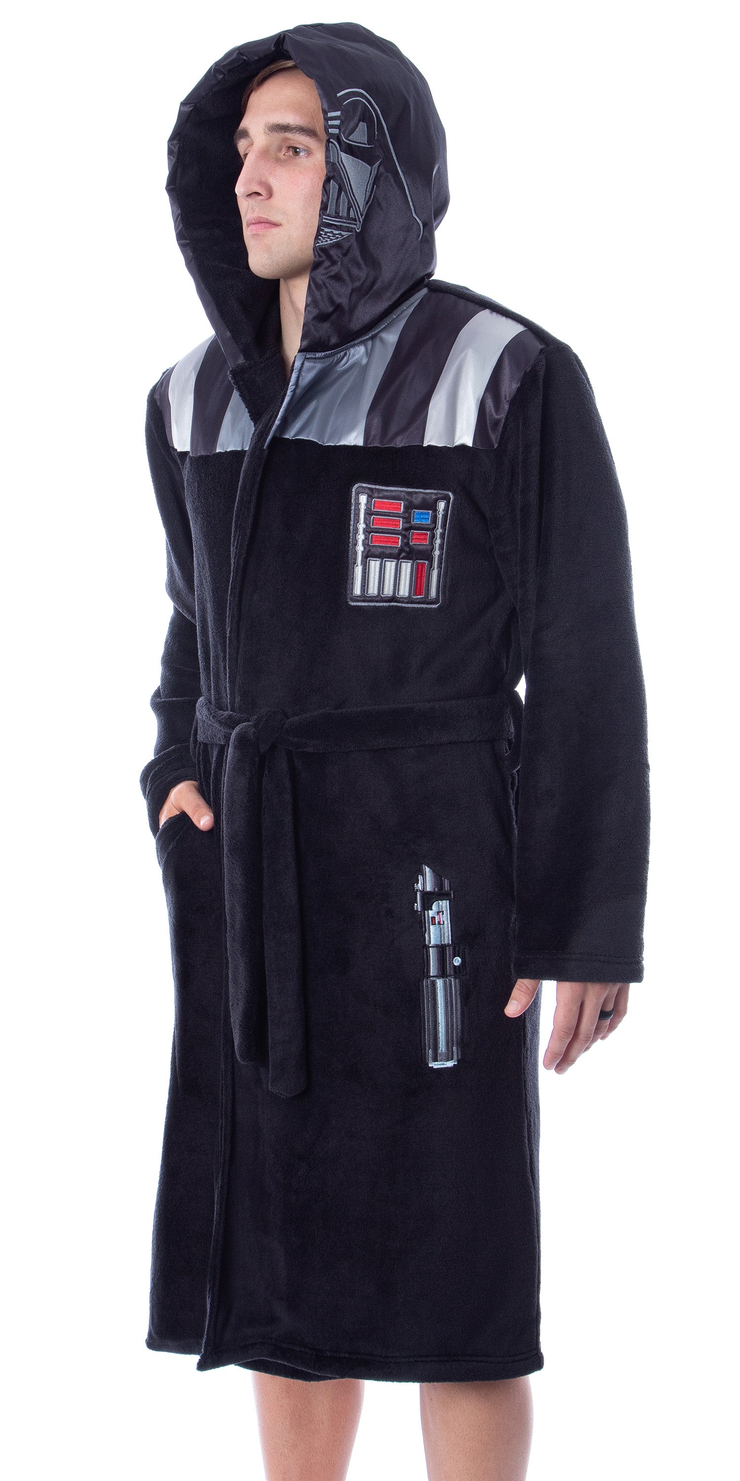 Star Wars Mens Darth Vader Costume Fleece Robe Bathrobe 2XL/3XL