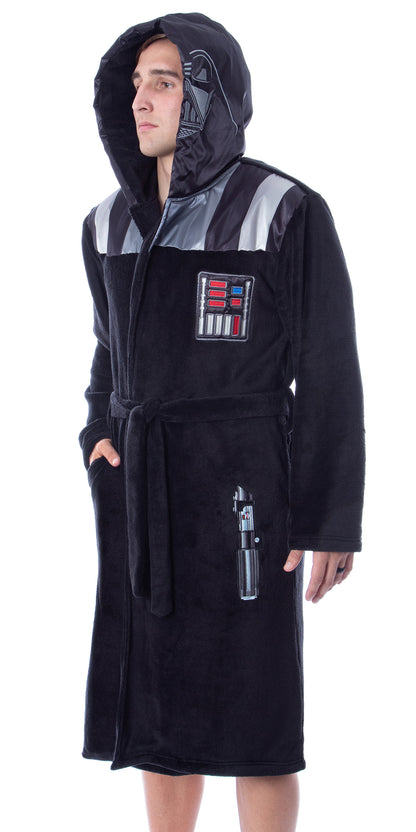 Star Wars Mens Darth Vader Costume Fleece Robe Bathrobe 2XL/3XL