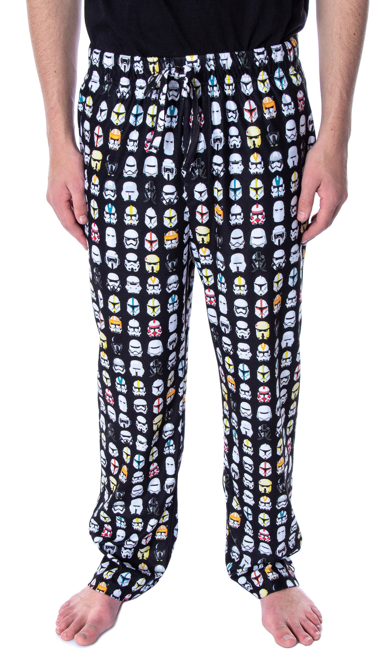 Star Wars Men's Ultimate Stormtrooper Head Allover Pattern Sleep Pajama Pants