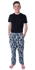 Star Wars Men's Darth Vader and Stormtrooper Allover Grid Print Adult Sleepwear Lounge Pajama Pants