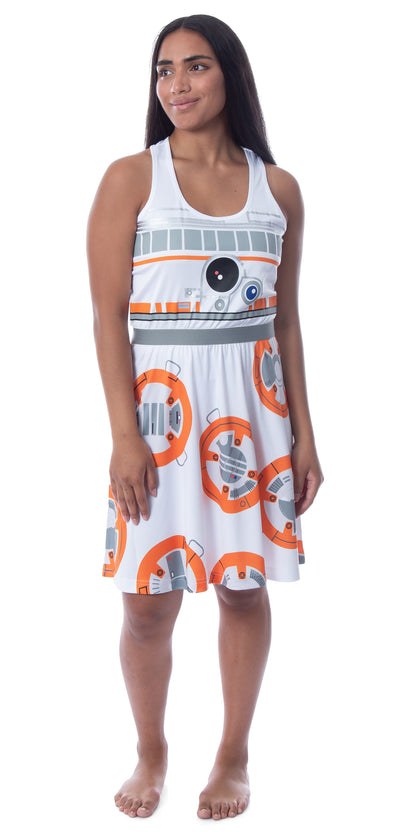 Star Wars Womens' BB-8 The Force Awakens Costume Nightgown Pajama Dress