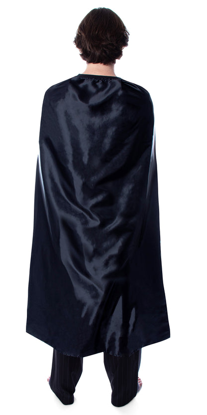 Star Wars Men's Darth Vader Costume Shirt And Pants Pajama Set With Cape (LG)