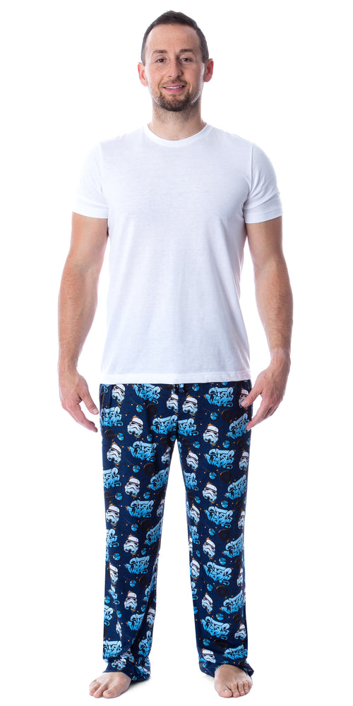 Star Wars Mens' Stormtrooper Graffiti Allover Loungewear Pajama Pants