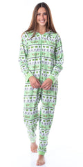 Disney Star Wars' Ugly Sweater Sleep Pajama Jumpsuit Union Suit Hooded PJ