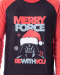 Star Wars Mens' Darth Vader Merry Force Be With You Sleep Pajama Set
