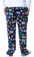 Star Wars Mens' Toon Heads Yoda Luke Skywalker Sleep Pajama Pants