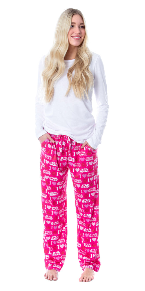 Star Wars Womens' I Love Heart Rebels Galactic Empire Pajama Pants