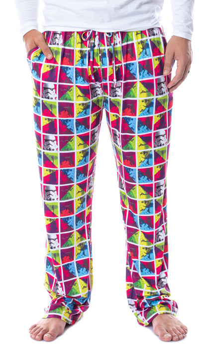 Star Wars Mens' Stormtrooper Color Frames Pop Art Sleep Pajama Pants