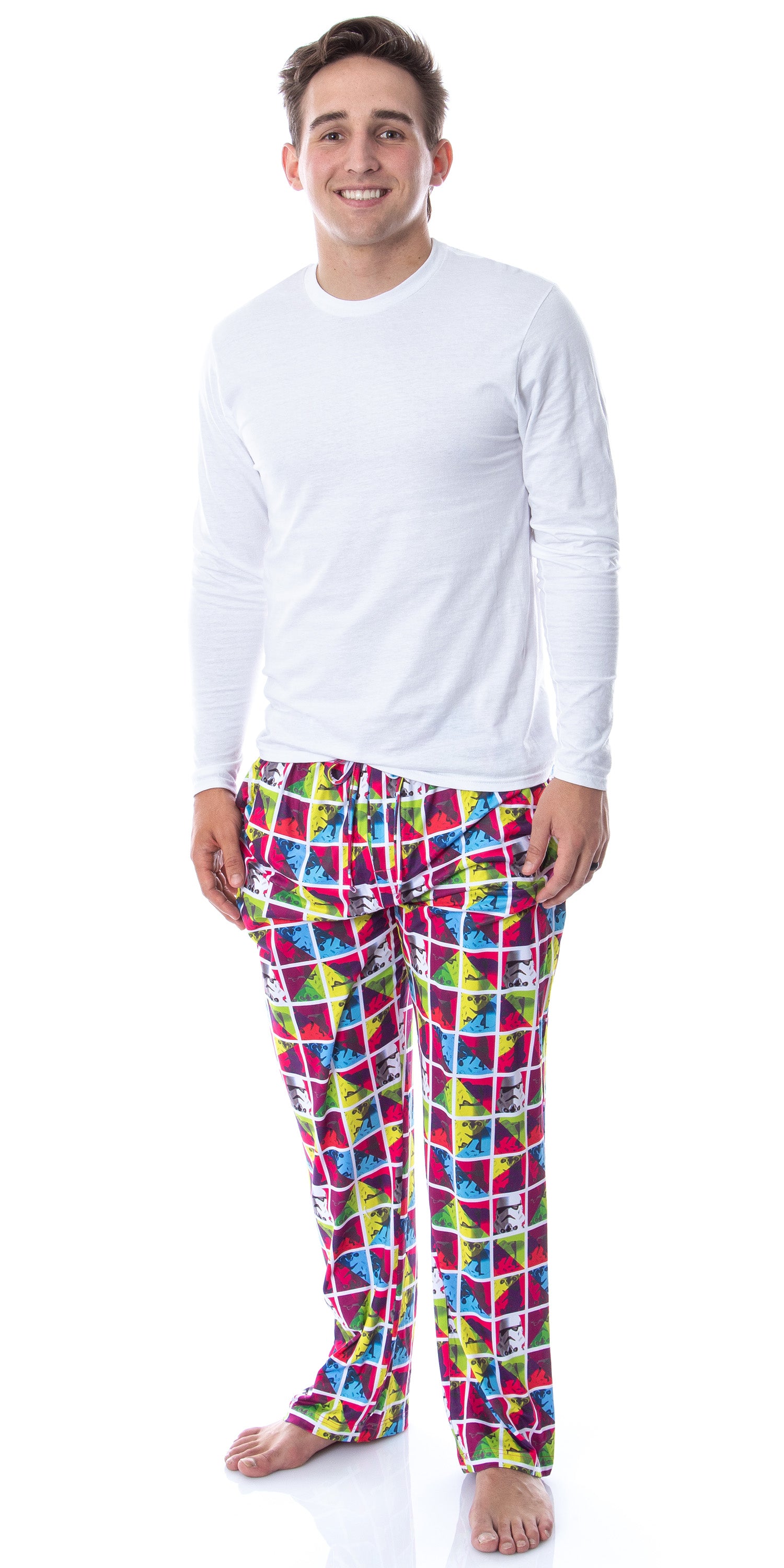 Star Wars Mens' Stormtrooper Color Frames Pop Art Sleep Pajama Pants