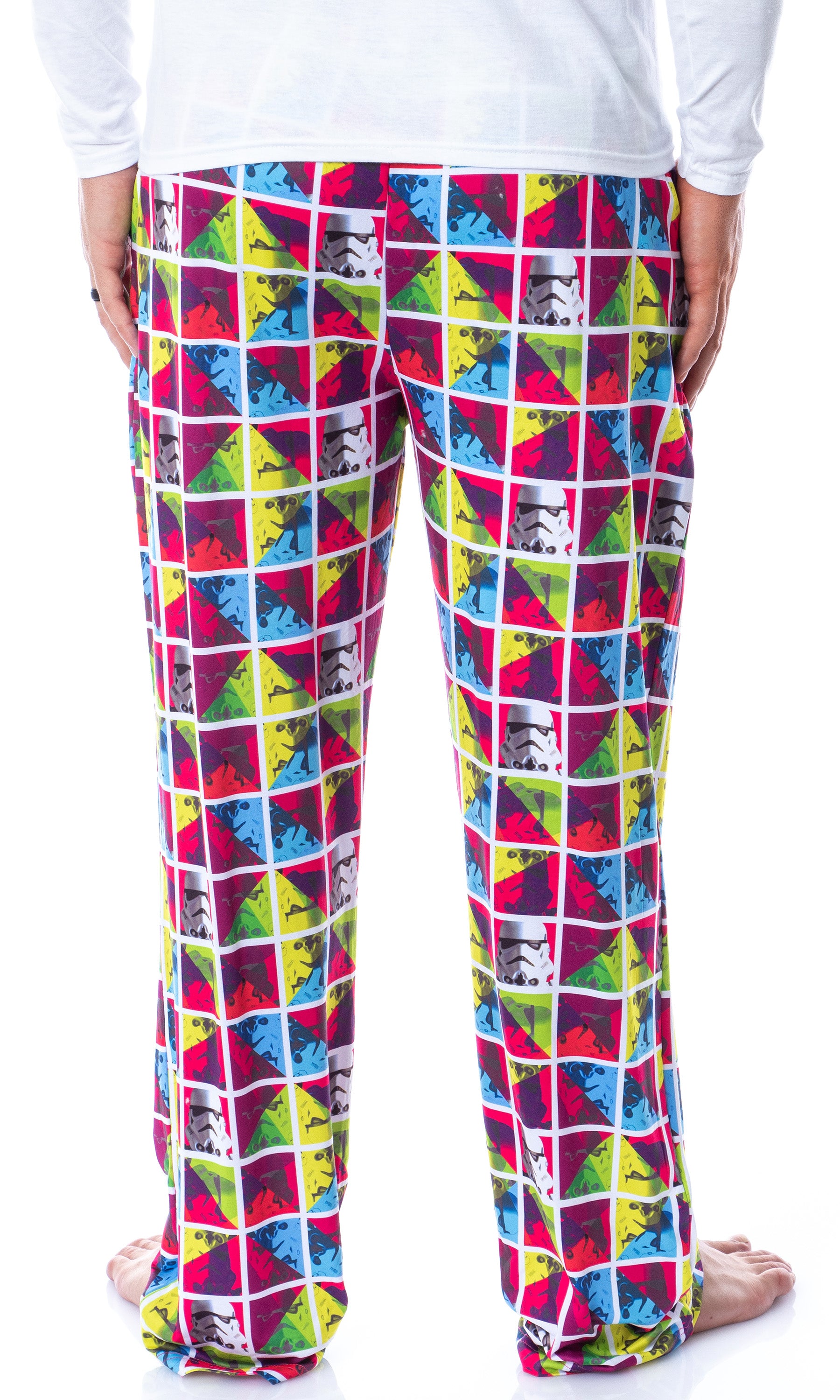 Star Wars Mens' Stormtrooper Color Frames Pop Art Sleep Pajama Pants