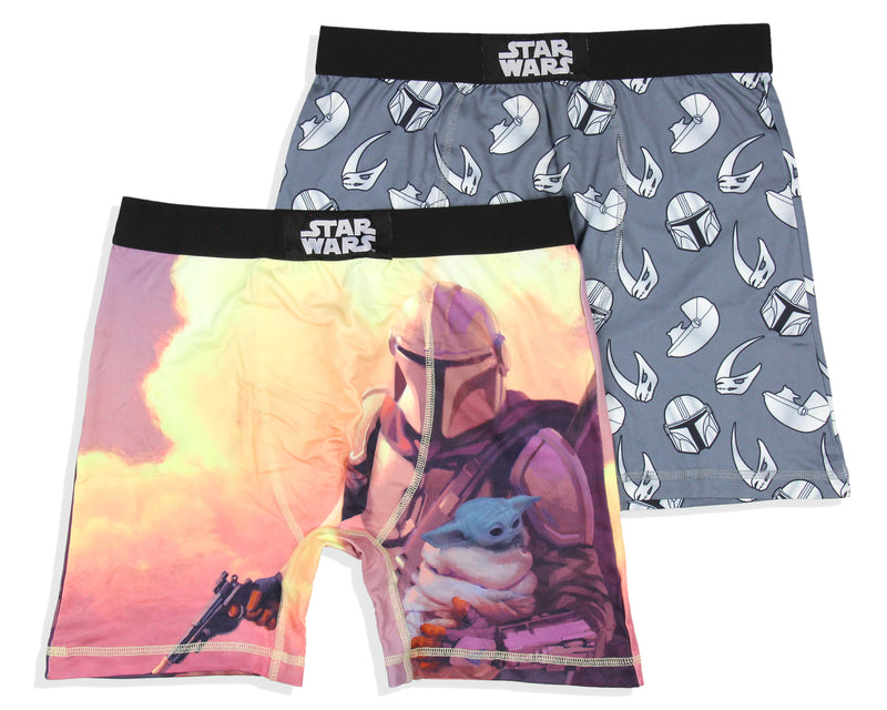 Star Wars Mens' The Mandalorian 2 Pack Boxers Underwear Boxer Briefs