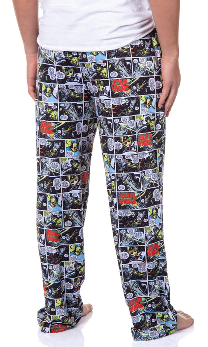 Star Wars Mens' Movie Film R2-D2 C-3PO Retro Comics Sleep Pajama Pants
