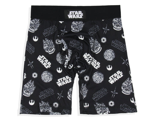 Star Wars Mens' Death Star Millennium Falcon Tag-Free Boxers Underwear Boxer Briefs For Adults