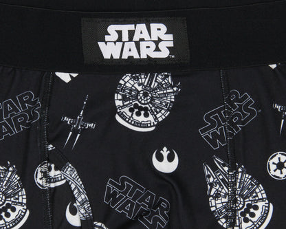Star Wars Mens' Death Star Millennium Falcon Tag-Free Boxers Underwear Boxer Briefs For Adults