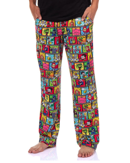 Teen Titans Go Pajama Pants Men's Characters Film Strip Lounge Sleep Bottom