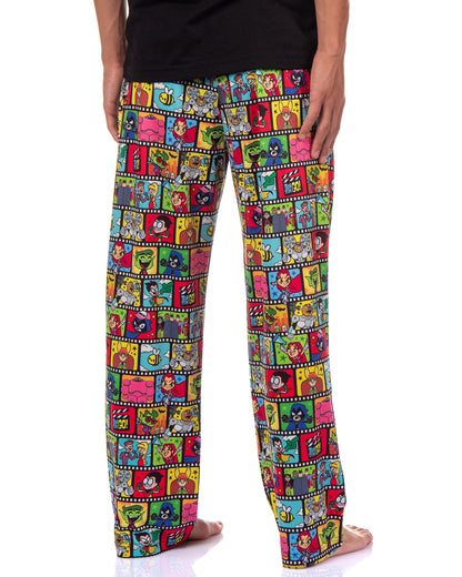 Teen Titans Go Pajama Pants Men's Characters Film Strip Lounge Sleep Bottom