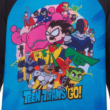 Teen Titans Go! Pajamas Boys' Filmstrip Design 2-Piece Lounge Sleep Set