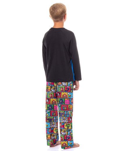 Teen Titans Go! Pajamas Boys' Filmstrip Design 2-Piece Lounge Sleep Set