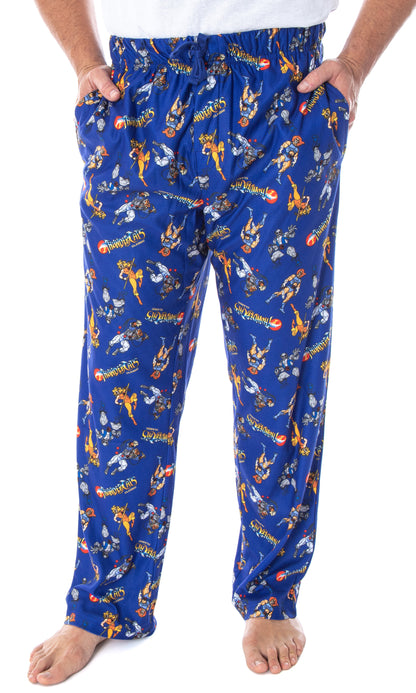 ThunderCats Men's Lion-O Cheetara Panthro Tygra Classic Cartoon Character Adult Sleep Lounge Pajama Pants (XL)