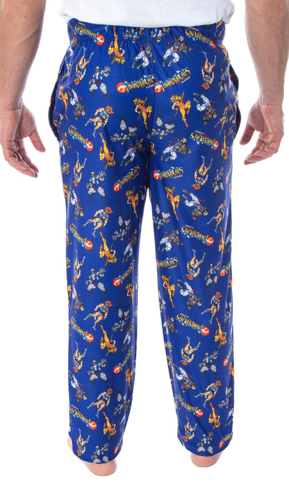 ThunderCats Men's Lion-O Cheetara Panthro Tygra Classic Cartoon Character Adult Sleep Lounge Pajama Pants (XL)