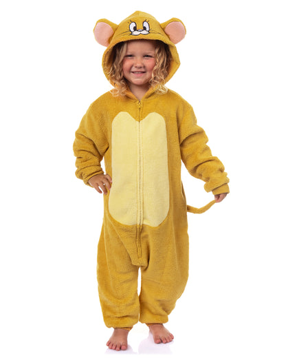 Tom and Jerry Union Suit Jerry Toddler Boy's Kigurumi One Piece Pajama (3T)