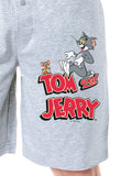 Tom And Jerry Mens' Classic Cartoon Character Logo Sleep Pajama Shorts (Large)