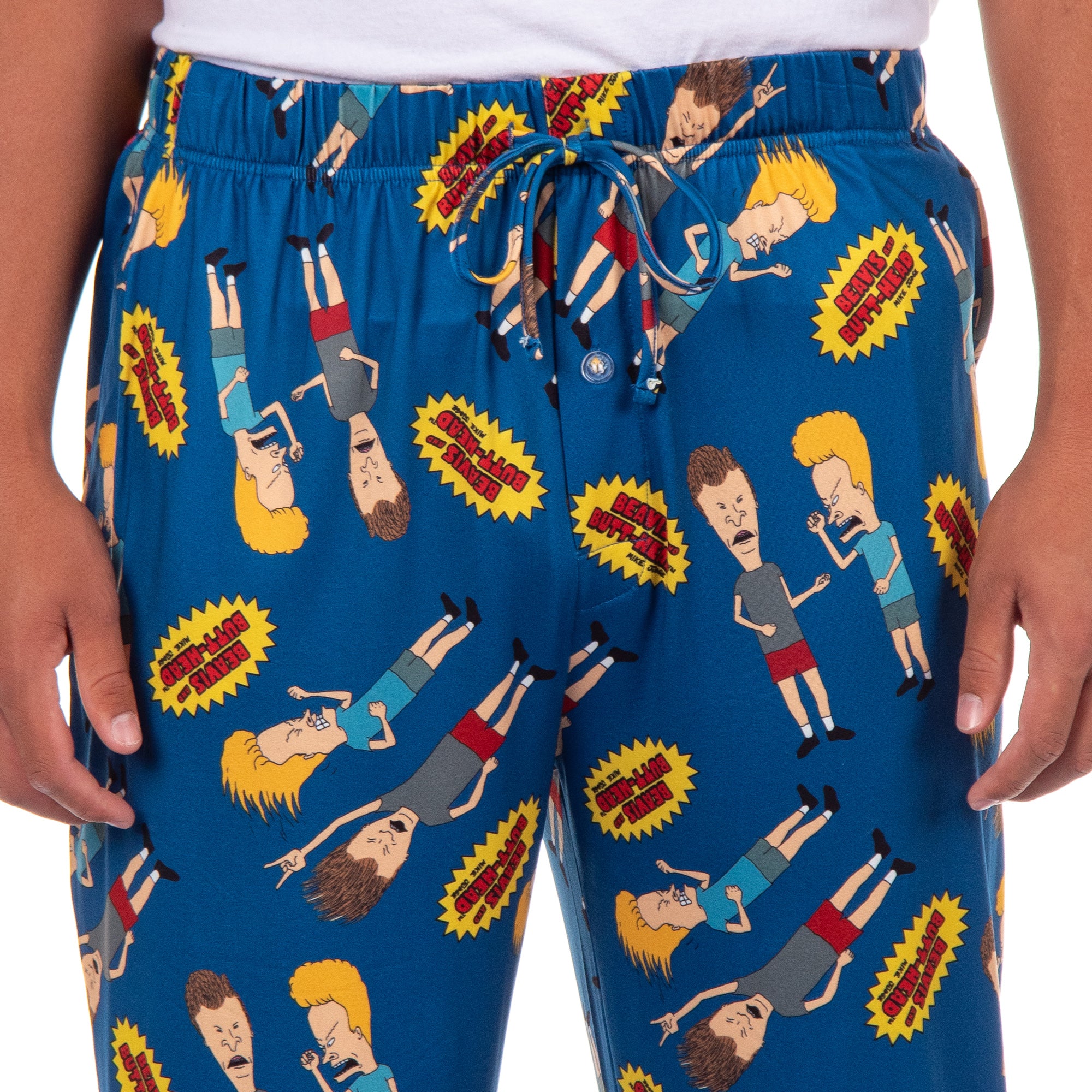 MTV Mens' Beavis and Butt-Head Logo TV Show Sleep Pajama Pants (XX-Large)