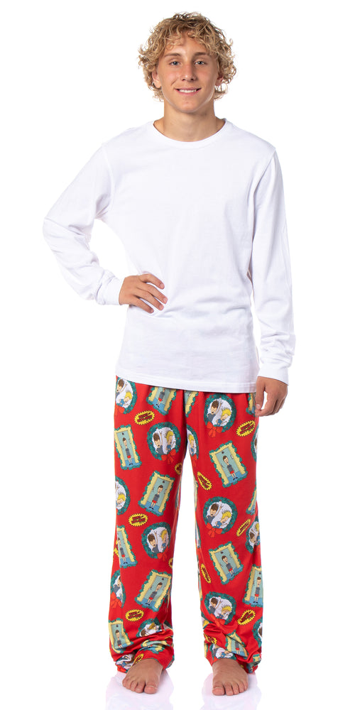 Beavis and Butt-Head Men's Christmas Sleep Tossed Print Pajama Pants For Adults